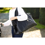 Childhome sac à langer Mommy bag signature simili cuir noir CWMBBSLBL