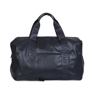 Childhome sac à langer Mommy bag signature simili cuir noir CWMBBSLBL