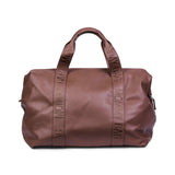Childhome sac à langer Mommy Bag signature simili cuir marron CWMBBSLDB