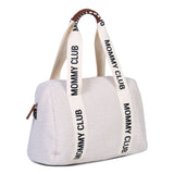 Childhome sac à langer Mommy Club Signature teddy écru CWMCSTW
