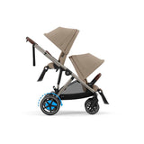 Cybex poussette e-gazelle almond beige chassis taupe 524000547 expo (PAS D'ENVOI POSSIBLE)