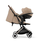 Cybex poussette new Orfeo chassis taupe coloris almond beige 525000317
