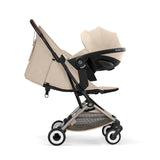 Cybex poussette NEW Orfeo châssis taupe coloris almond beige 526001031 (pas d'envoi)