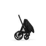 Cybex NEW Priam Comfort châssis matt black, siège et nacelle pliable sepia black 526000011