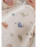 Noukie's gigoteuse en gaze de coton 100cm  Funny dino BB2641.06