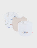 Noukie's bavoirs en gaze de coton et éponge Funny Dinos (lot de 3) BB2641.21