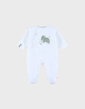Noukie's pyjama bébé en velours avec broderie éléphant Z2583371