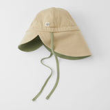 Cloby chapeau UV réversible 0-6mois Olive Green/Sandy Beach CBY-UVH1-OLSB
