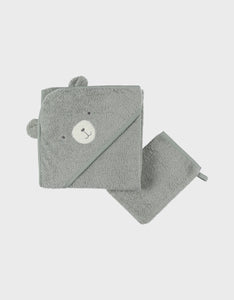 Noukie's Cape de bain verte en éponge 75x75cm BB2550.51