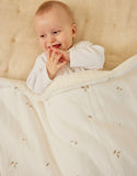 Noukie's couverture blanche en gaze coton bio 75x100cm BB2550.43
