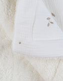 Noukie's couverture blanche en gaze coton bio 75x100cm BB2550.43