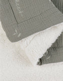 Noukie's couverture kaki en gaze coton bio 75x100cm BB2550.44