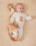 Noukie's Fluffy, Orso & Lily pyjama en velours blanc brodé Fluffy T2550131