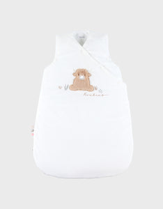 Noukie's Fluffy, Orso & Lily gigoteuse écrue brodée 70cm en Veloudoux® BB2550.05