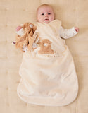 Noukie's Fluffy, Orso & Lily gigoteuse écrue brodée 70cm en Veloudoux® BB2550.05