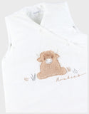 Noukie's Fluffy, Orso & Lily gigoteuse écrue brodée 70cm en Veloudoux® BB2550.05