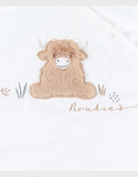 Noukie's Fluffy, Orso & Lily gigoteuse écrue brodée 70cm en Veloudoux® BB2550.05