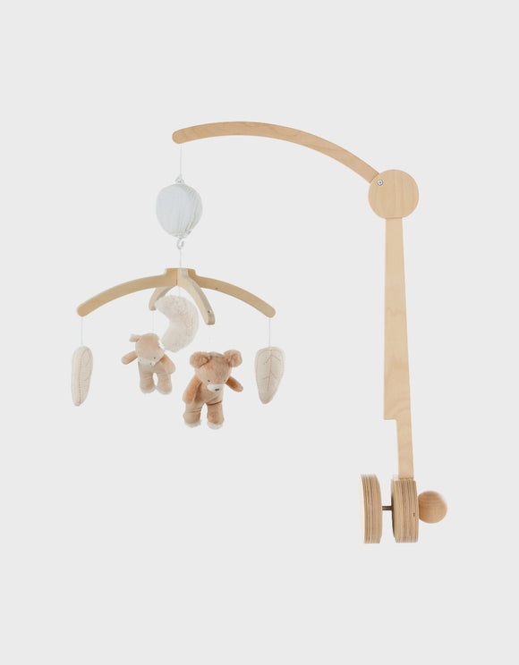 Noukie's Fluffy, Orso & Lily mobile musical en bois rose Lily & Fluffy N2555.50
