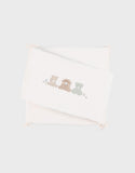 Noukie's Fluffy, Orso & Lily tour de lit réversible beige brodé BB2550.03