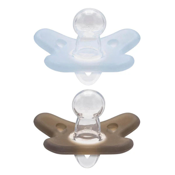 Difrax sucette en silicone 0-6m ice/clay (lot de 2) 4349155