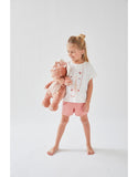 Noukie's Pyjama 2 pièces girafe en jersey, écru/blush Z2435142