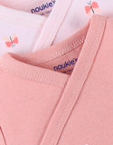 Noukie's Set de 2 bodies girafe et papillons en coton, blush/rose pâle Z2435181