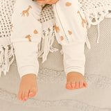 Lilulila Pyjama zippé en Bambou Mom & Baby Giraffe