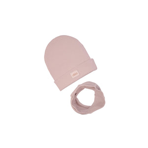 Ul&ka Beanie Line ensemble bonnet/snood sand