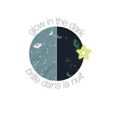 Nattou doudou couverture 50x50cm "Glow in the dark" vert de gris 874038
