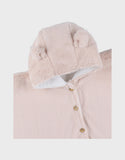 Noukie's poncho en fausse fourrure rose BB2602.02