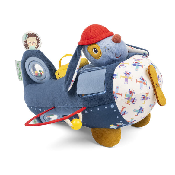 Lilliputiens jouet d'activités avion pour bébé Jules le chien 83648