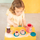 Lilliputiens jouet de bain set de thé Jeanne le chat 83662