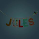 Lilliputiens lettre E en tissu rose phosphorescente 83865
