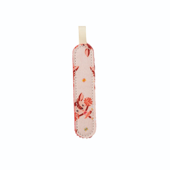 Lilliputiens lettre I en tissu rose réversible phosphorescente 838695