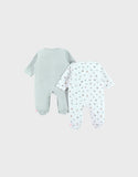 Noukie's lot de 2 pyjamas en velours brodé Z2588371