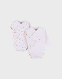 Noukie's body coton longues manches rose motif lapin (lot de 2) Z2585181