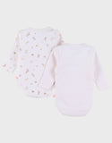 Noukie's body coton longues manches rose motif lapin (lot de 2) Z2585181