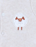 Noukie's pyjama bébé en velours brodé mouton (lot de 2) Z2590372