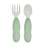 Beaba couverts d'apprentissage en acier inoxydable (lot de 2)vert sauge 913580
