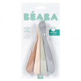 Beaba lot de 4 cuillères 1er âge silicone natural 913601