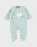Noukie's pyjama en velours Coeur vert T600206
