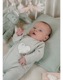 Noukie's pyjama en velours Coeur vert T600206