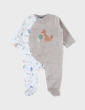 Noukie's pyjama en velour foxie beige T600136