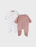 Noukie's pyjama en velours Mon cœur (lot de 2) T600333