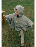 Noukie's poncho en gaze de coton kaki BB2642.362