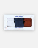 Noukie's Coffret chaussettes naissance en mousse, bleu marine/speculoos T201322