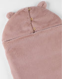 Noukie's chancelière de groupe 0 en fausse fourrure rose poudré BB2426.07