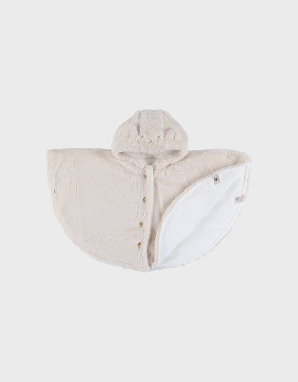 Noukie's poncho en fausse fourrure beige BB2527.351