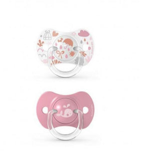 Suavinex SX - MEMORIES - Soother - Sili. - Reversible - +18M - Pink DUO SXSMP3075152