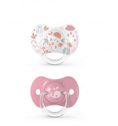 Suavinex SX - MEMORIES - Soother - Sili. - Reversible - +18M - Pink DUO SXSMP3075152
